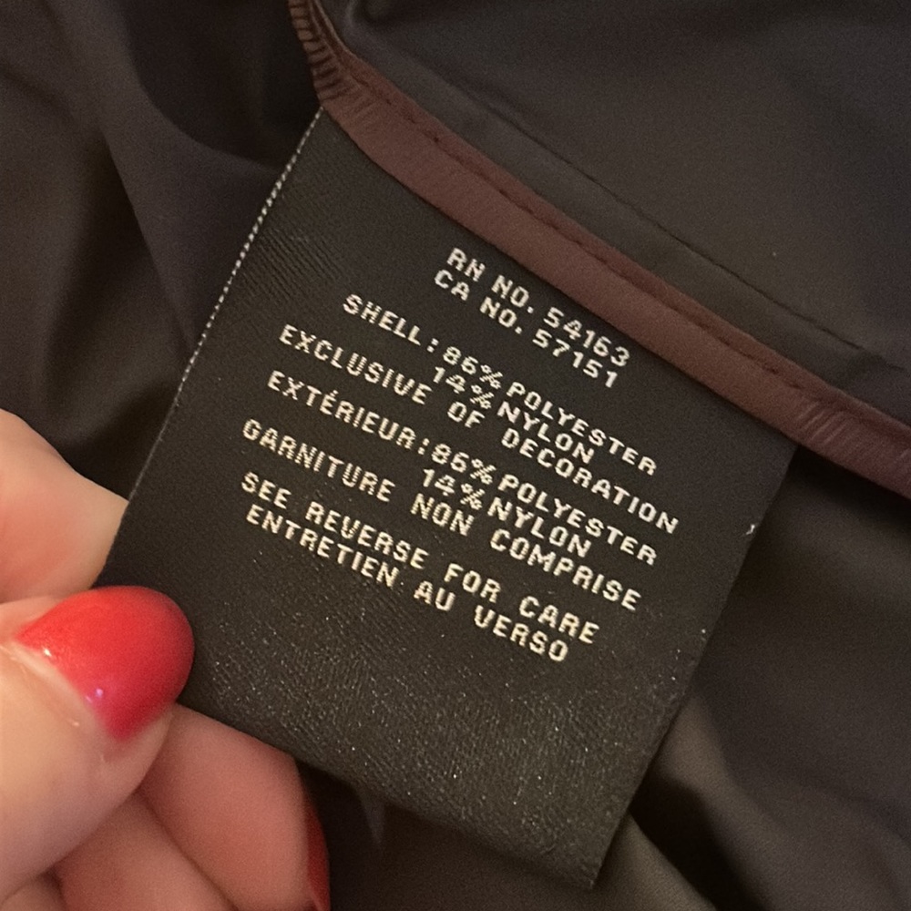 Cole Haan Navy Blue Raincoat - Picture 4 of 6